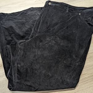 Vintage Mainstreet Blues Stretch Velvety Pants‎ Black PLus Size 38W 38 W Jeans